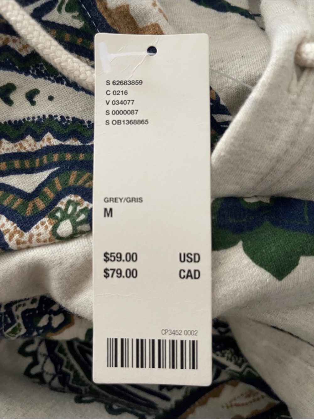 Women’s Urban Outfitters Paisley Print Hoodie Sweatshirt Size Medium - Picture 5 of 5